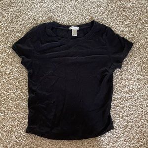 black short sleeve shirt